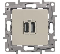 Зарядное устройство Legrand USB тип А / тип А Legrand Etika 3000мА 15Вт слоновая кость 672394