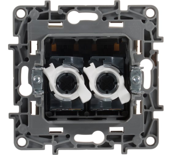 Розетка Legrand компьютерная двойная RJ45 категория 5e UTP Legrand Etika слоновая кость 672355