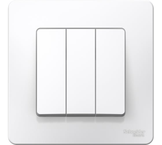 3-клавишный выключатель Systeme Electric Blanca внутренний, Белый, 10А, 250B SE BLNVS100501