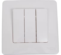 3-клавишный выключатель Systeme Electric Blanca внутренний, Молочный, 10А, 250B SE BLNVS100502