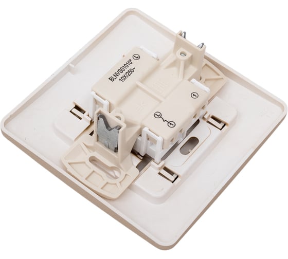1-клавишный выключатель Systeme Electric Blanca внутренний, Титан, 10А, 250B SE BLNVS010104