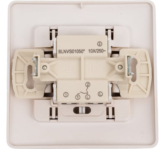 2-клавишный выключатель Systeme Electric Blanca внутренний, Титан, 10А, 250B SE BLNVS010504