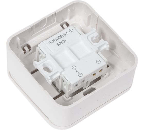 1-клавишный выключатель Systeme Electric Blanca наружный, Белый, 6А, 250В SE BLNVA061001
