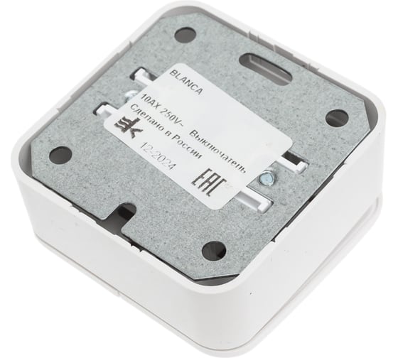 2-клавишный выключатель Systeme Electric Blanca наружный, Белый, 10А, 250B SE BLNVA105021