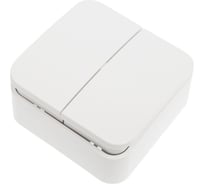 2-клавишный выключатель Systeme Electric Blanca наружный, Белый, 6А, 250В SE BLNVA065001