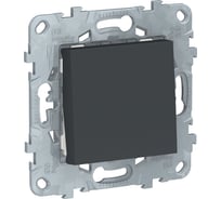 1-клавишный выключатель Systeme Electric Unica New Антрацит, кнопочный, сх. 1, 10 A NU520654