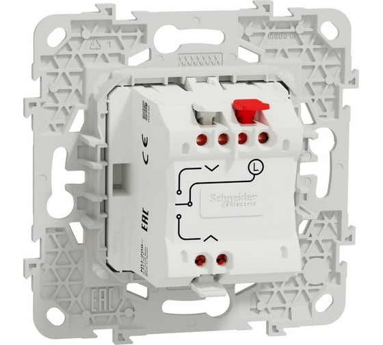 2-клавишный выключатель Systeme Electric Unica New Бежевый для жалюзи, сх. 4 NU520844