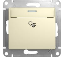 1-клавишный выключатель Systeme Electric Glossa Бежевый карточный, сх.6 SE GSL000269