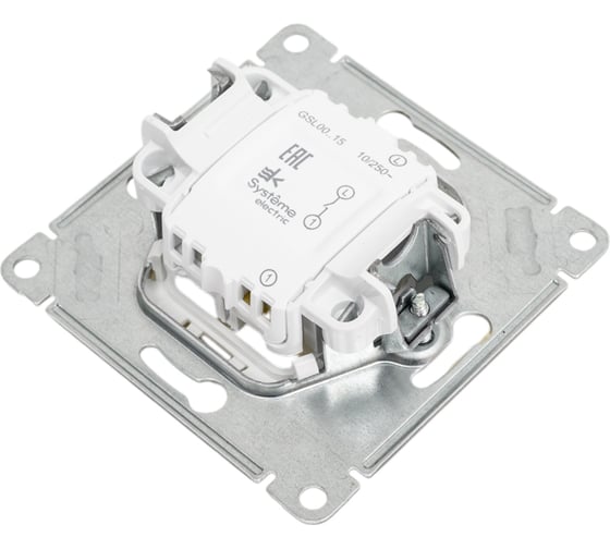 Нажимная кнопка Systeme Electric Glossa Бежевый, сх.1, 10АХ SE GSL000215