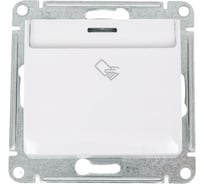 1-клавишный выключатель Systeme Electric Glossa Белый карточный, сх.6 SE GSL000169