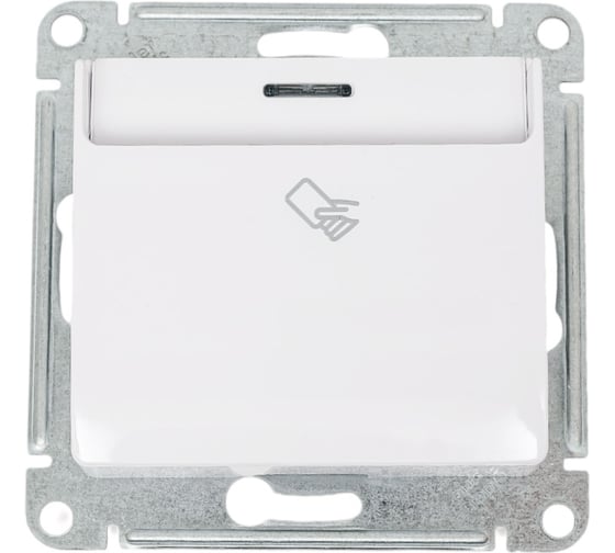 1-клавишный выключатель Systeme Electric Glossa Белый карточный, сх.6 SE GSL000169
