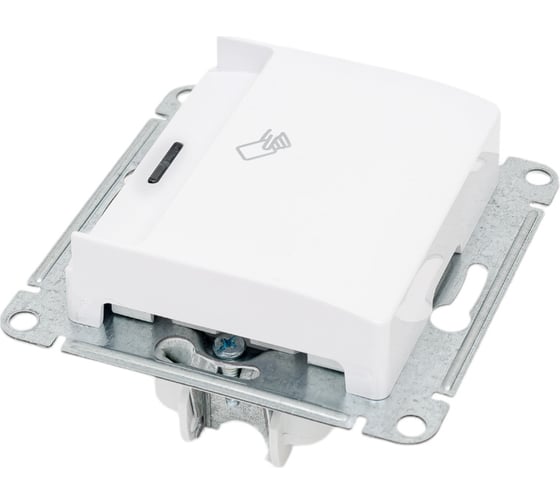 1-клавишный выключатель Systeme Electric Glossa Белый карточный, сх.6 SE GSL000169