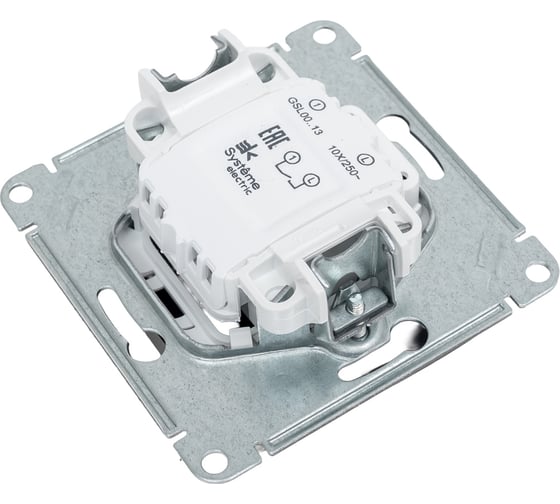 1-клавишный выключатель Systeme Electric Glossa Графит с подсветкой, сх.1а, 10AX SE GSL001313