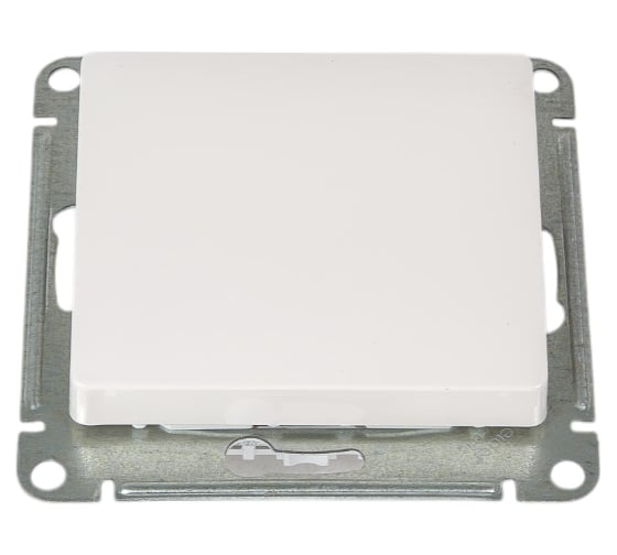 1-клавишный выключатель Systeme Electric Glossa Молочный, сх.1, 10AX GSL000911