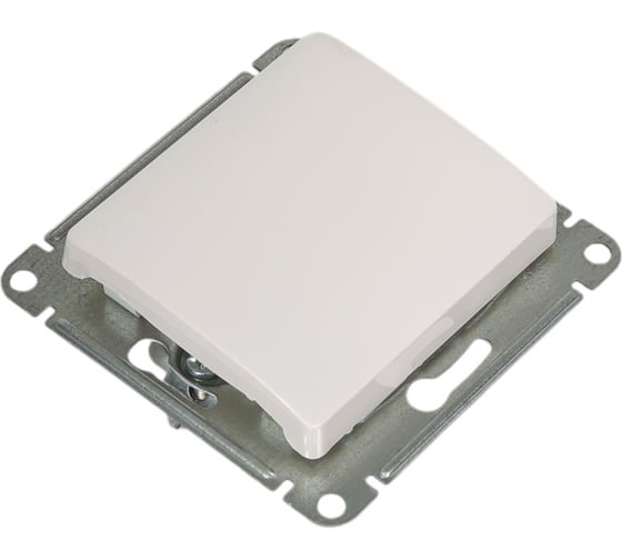 1-клавишный выключатель Systeme Electric Glossa Молочный, сх.1, 10AX GSL000911