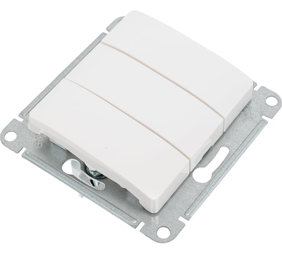 3-клавишный выключатель Systeme Electric Glossa Молочный, сх.3, 10AX SE GSL000931