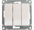 3-клавишный выключатель Systeme Electric Glossa Перламутр сх.3, 10AX SE GSL000631 2