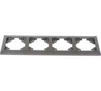 Горизонтальная 4-местная рамка NE-AD Aras, Графит, 93-21-18