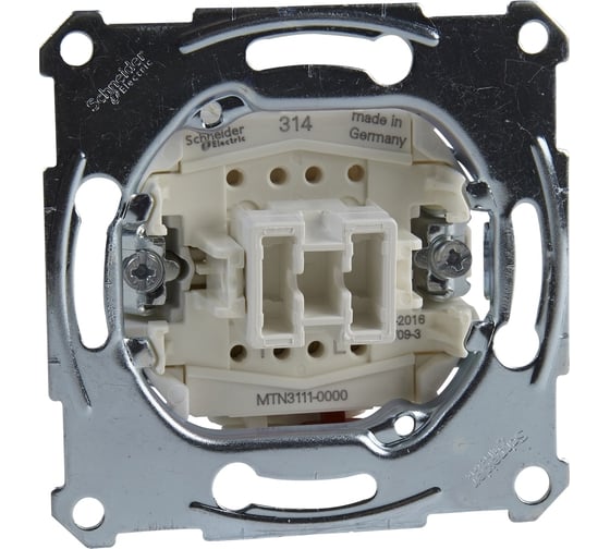 Механизм 1-клавишного выключателя Systeme Electric Merten QuickFlex, сх.1, 10А SE MTN3111-0000