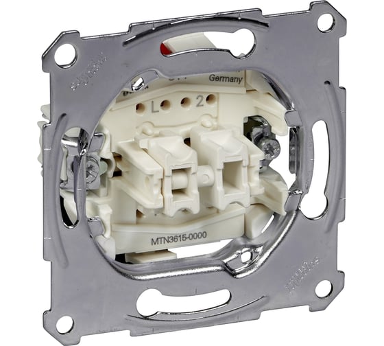 Механизм 2-клавишного выключателя Systeme Electric Merten QuickFlex сх.1+1, 16AX SE MTN3615-0000