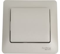 1-клавишный выключатель Systeme Electric Glossa Платина сх.1, 10AX в сборе SE GSL001212