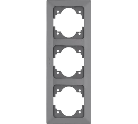 Вертикальная 3-местная рамка NE-AD Aras, Графит, 93-21-71