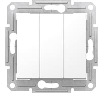 3-клавишный выключатель Systeme Electric Sedna 10ax, 230в, белый SE SDN0300621