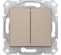 2-клавишный выключатель Systeme Electric Sedna Титан 10А сх.5 SE SDN0300168