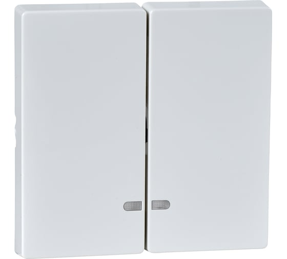 2-ая клавиша Systeme Electric Merten SM Белый глянец, с подсветкой SE MTN3420-0319