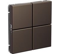 Выключатель Systeme Electric 4-клавишный сценарный ArtGallery, сх. 1, механизм, Мокко GAL000674