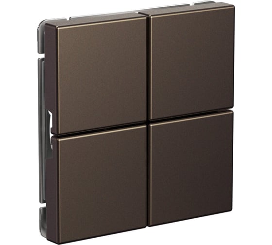 Выключатель Systeme Electric 4-клавишный сценарный ArtGallery, сх. 1, механизм, Мокко GAL000674