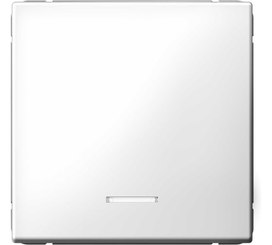 Механизм 1-клавишного выключателя кнопочного с подсветкой Systeme Electric ARTGALLERY 10А, белый GAL000116 1