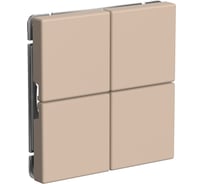 Выключатель 4-клавишный сценарный Systeme Electric ArtGallery, схема 1, 10 А, механизм, песочный GAL001274