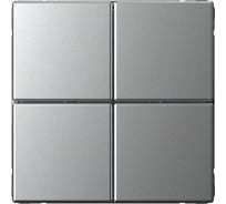 Механизм 4-клавишного выключателя сценарного Systeme Electric ARTGALLERY сх. 1, алюминий GAL000374