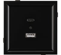 Механизм USB розетки Arlight SCT-TENDO-MUAC-PL-BK 1шт 054095