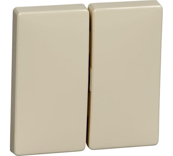 2-ая клавиша Systeme Electric Merten SD Бежевый термопласт SE MTN412544 1
