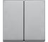 2-ая клавиша Systeme Electric Merten SM Алюминий SE MTN433560 1