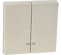 2-ая клавиша Systeme Electric Merten SM Бежевый глянец, с подсветкой SE MTN3420-0344