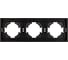 Рамка Arlight пластиковая FRM-TENDO-PL-3-BK 1шт 053844 2