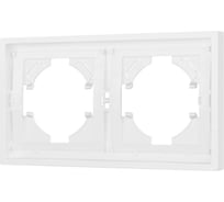 Рамка Arlight пластиковая FRM-TENDO-PL-2-WH 1шт 053839