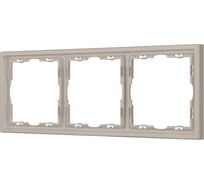 Рамка Arlight пластиковая FRM-NOBE-SFPL-3-CA 1шт 059458