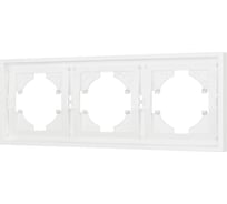 Рамка Arlight пластиковая FRM-TENDO-SFPL-3-WH 1шт 054653
