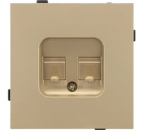 Механизм компьютерной розетки двойной Arlight SCT-TENDO-MPC2-SFPL-GD 1шт 054596