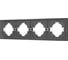 Рамка Arlight пластиковая FRM-TENDO-SFPL-4-GR 1шт 054655 1