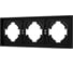 Рамка Arlight пластиковая FRM-TENDO-SFPL-3-BK 1шт 054650 1