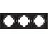 Рамка Arlight пластиковая FRM-TENDO-SFPL-3-BK 1шт 054650 2