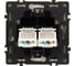 Механизм сдвоенной компьютерной розетки Arlight SCT-NOBE-MPC2-SFPL-IS 1шт 059451 2