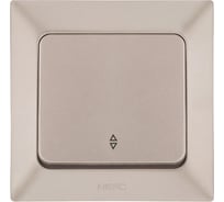 Проходной 1-клавишный выключатель NE-AD 10А, 250В, Aras, Бронза, 93-123-05
