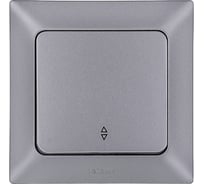 Проходной выключатель NE-AD 1 клавиша, 10А, 250В, Aras, Графит 1/12/120 93-121-05