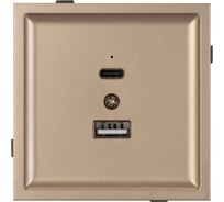 Механизм USB розетки Arlight SCT-TENDO-MUAC-PL-GD 1шт 054097